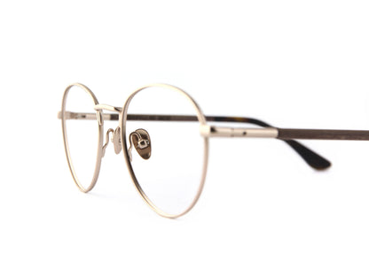 Woodfellas Brillenfassung Mod 11048 Ebenholz Gold