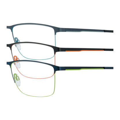 VISTAN Brille 2435-2 schwarz auf orange matt