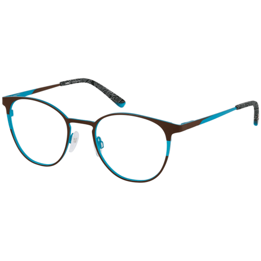 CINQUE Brille 11114-3 dunkelbraun matt auf türkis