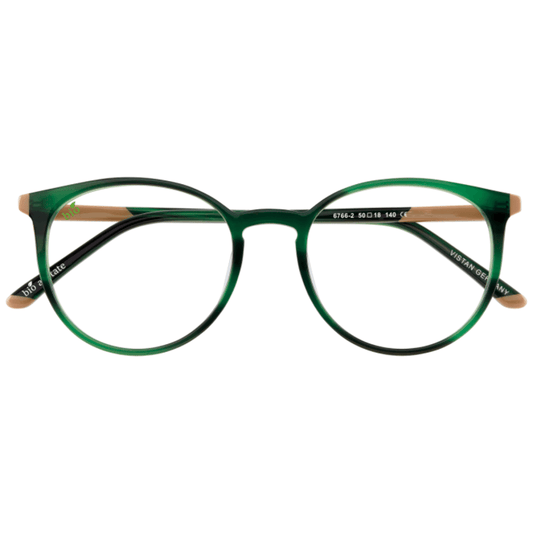 VISTAN Brille 6766-2 dunkelgrün marmoriert mit beige