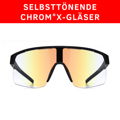 Red Bull SPECT Eyewear Sonnenbrille DAKOTA_PRO-01X schwarz matt - Selbsttönende Sportbrille