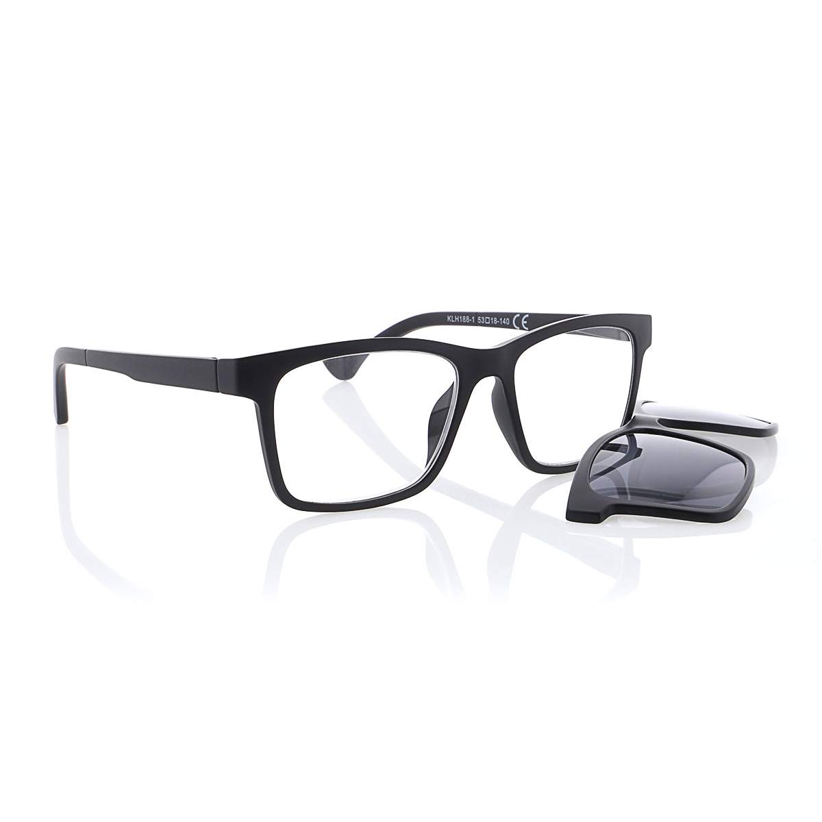 MPO Lesehilfe KLH188-1 schwarz mit Sonnenclip