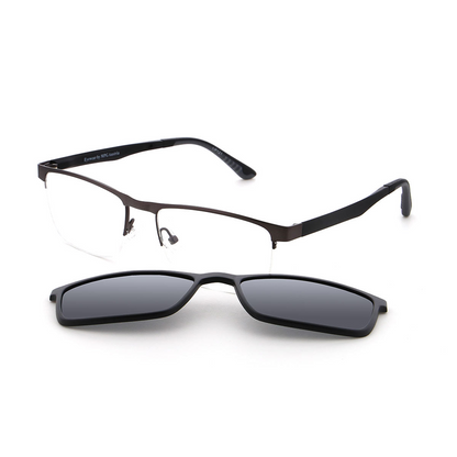Vienna Design Brille mit Clip UN777-03 grau