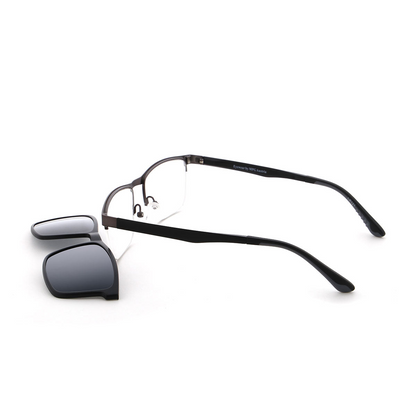 Vienna Design Brille mit Clip UN777-03 grau