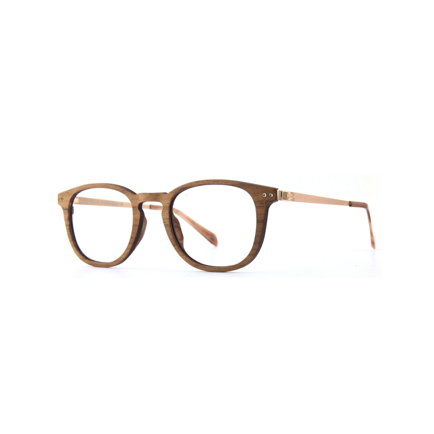 Woodfellas Brillenfassung Bogenhausen Air 10997 Walnussholz Gold