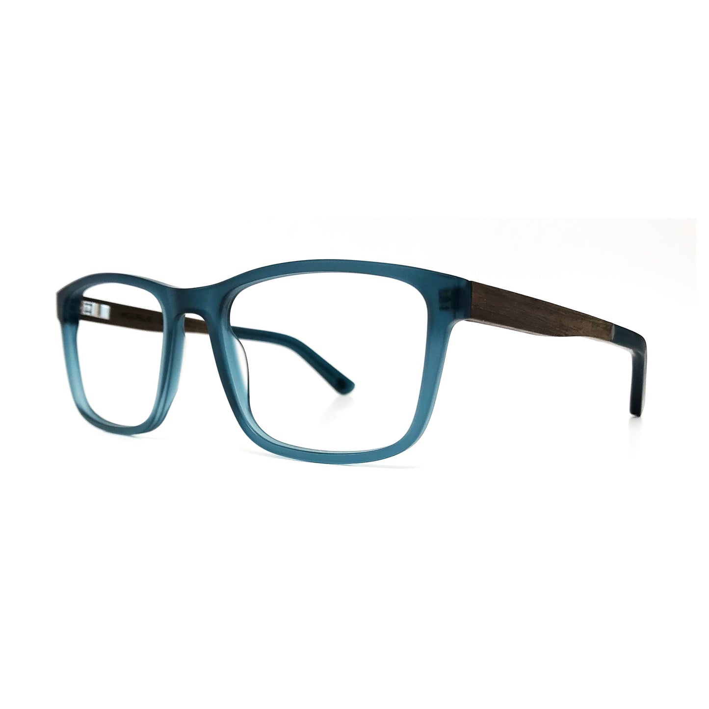 Woodfellas Brillenfassung Eysome 11019 Walnussholz Blau