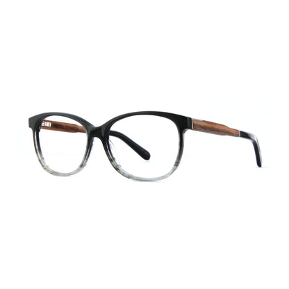 Woodfellas Brillenfassung Marzoll Premium 11014 Ebenholz Schwarz